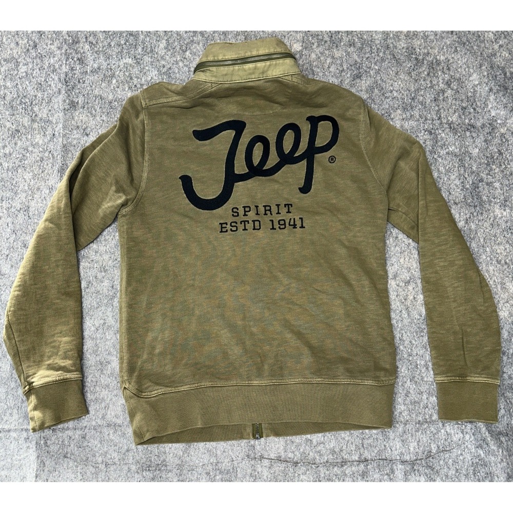 Jeep Spirit ‎ Zip Hooded Jacket Small Full Zip, Large Logo Stitching (2U-12) - Picture 3 of 11
